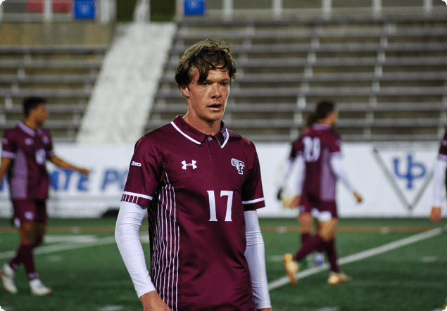 Will Manning playing soccer